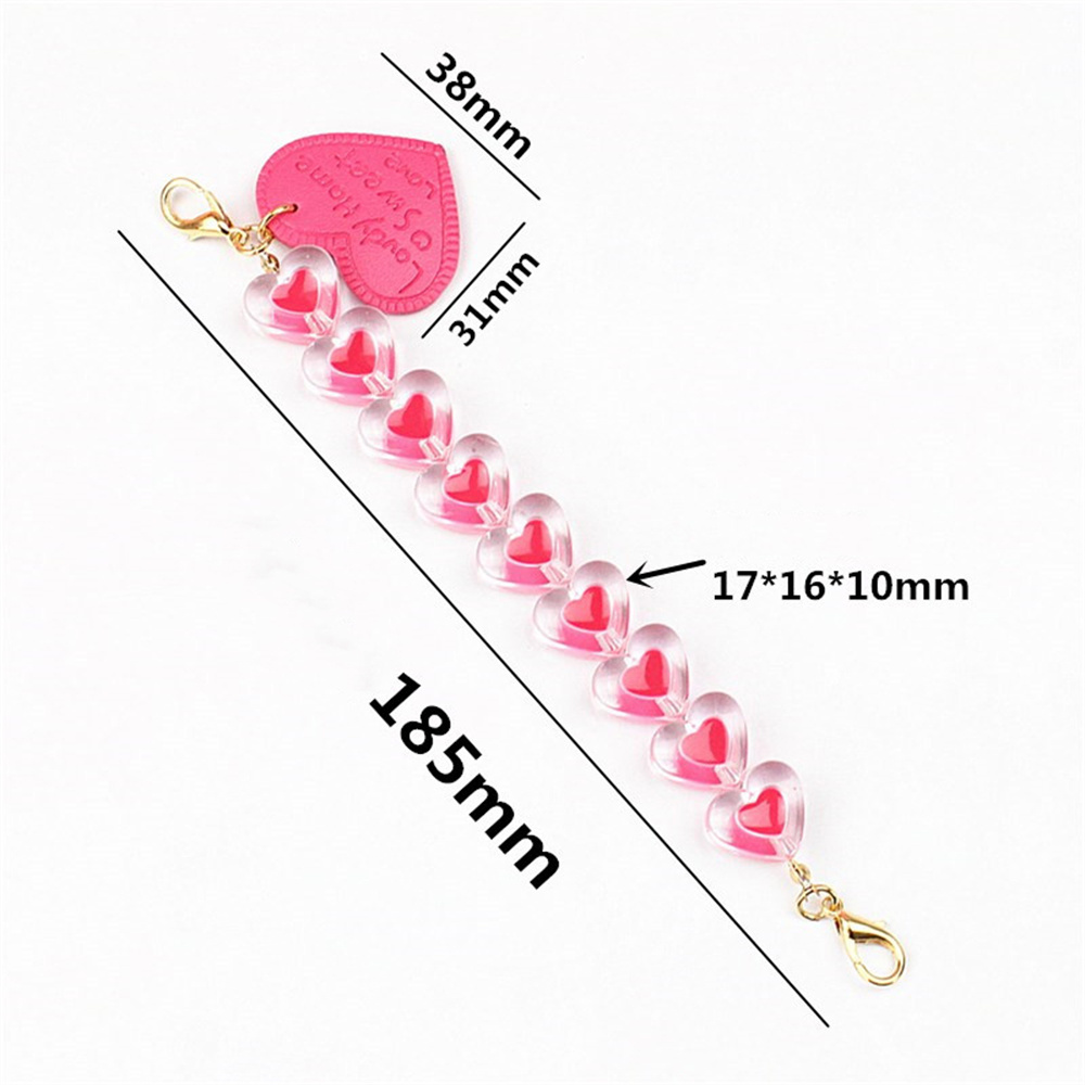 Mobiele Telefoon Lanyard Telefoon Charme Acryl Olie Liefde Armband Telefoon Sleutelhanger Diy Mobiele Telefoon Geval Sieraden Accessoires