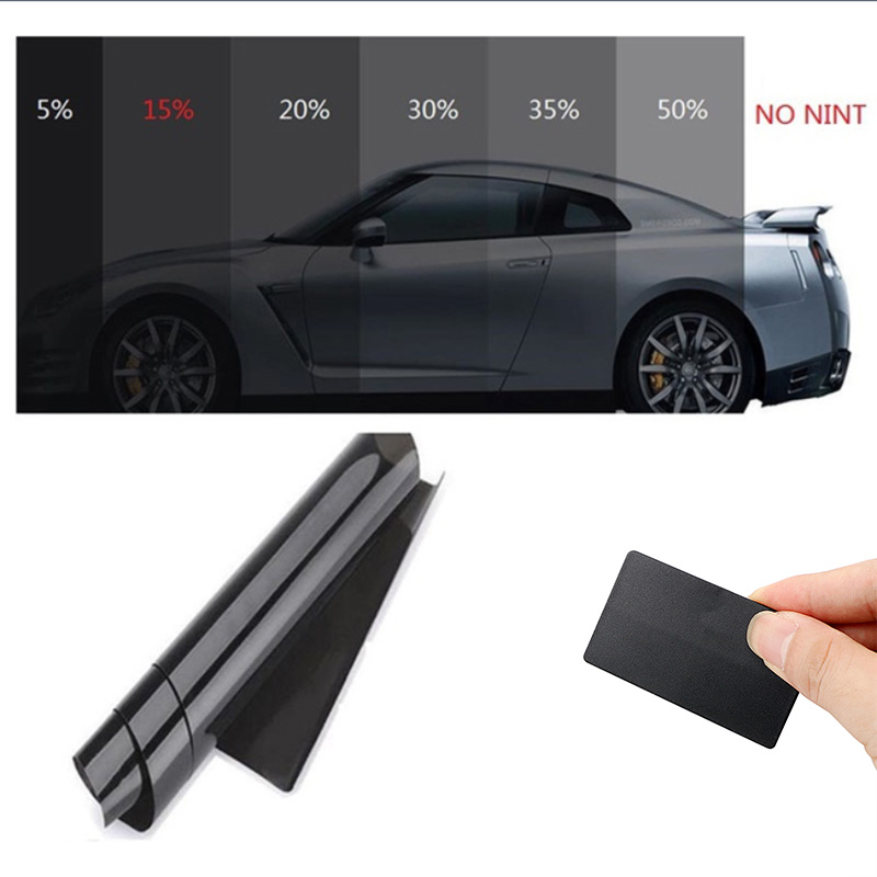 50*300cm 15% Zwart voor Auto Vensterglas Sticker Windows Tint Film Autoruit Tint Film Explosie- proof De