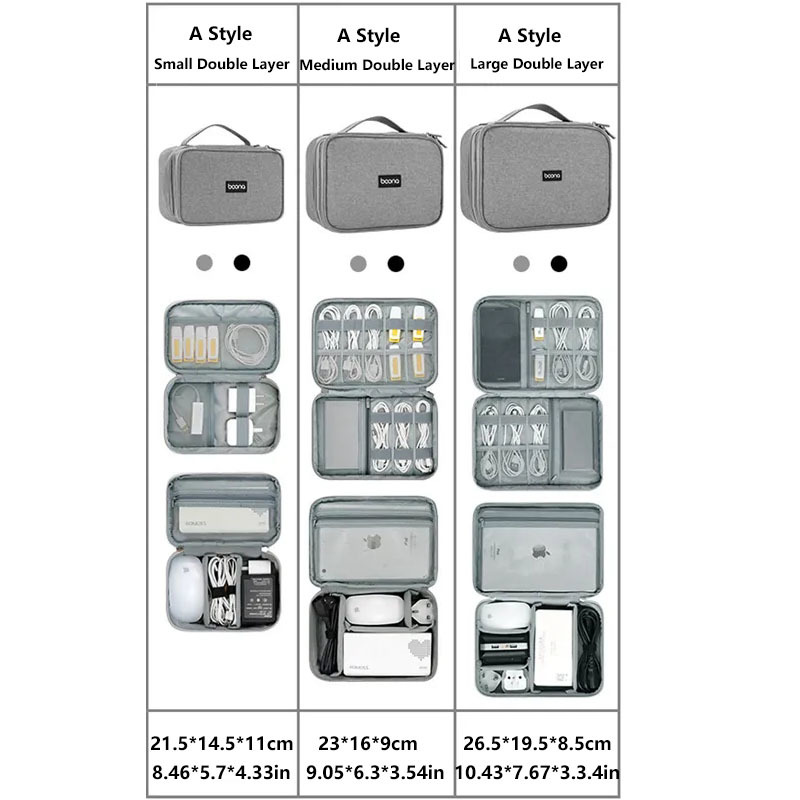 Stoß feste digitale Aufbewahrung tasche Elektronik geräte Zubehör Digitalis ierung Pack wasserdichte USB-Ladegerät Stecker Kabel Organizer Tasche