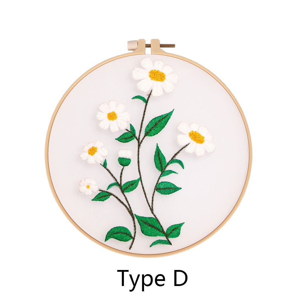 Manual DIY Needle Arts Arts Crafts Embroidery Set Needlework Tools Cross Stitch Kit Embroidery Material Bag: Type D