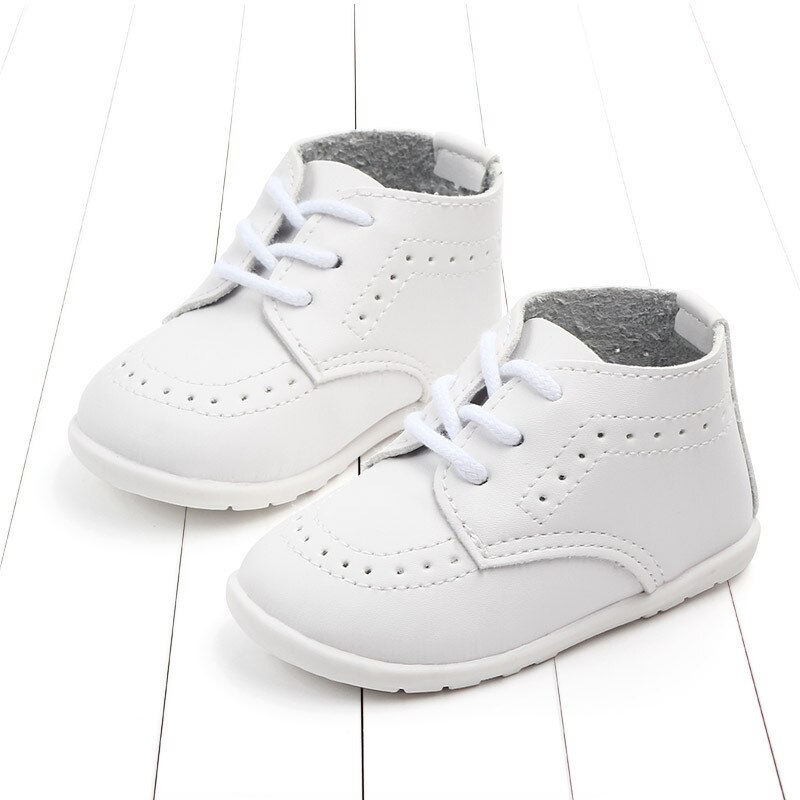 1pair leather Shoes Children kids Shoes, Girl/Boy single kids party shoes: white / 18