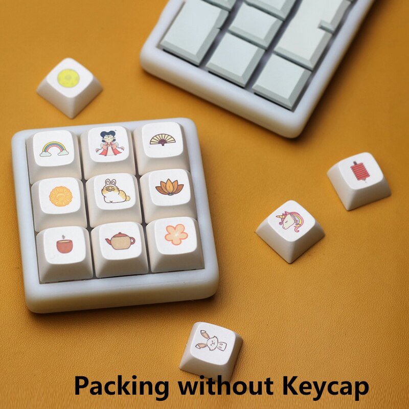 QMK / VIA – Kit de clavier Macro à 9 touches, clavier de programmation, rétro-éclairage rvb, clavier mécanique Gateron à échange à , sans keycap