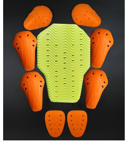 DSO Motorcycle Soft Rubber Back Pad Detached Spine body armor Knee Elbow protector Sport protector Universal Model