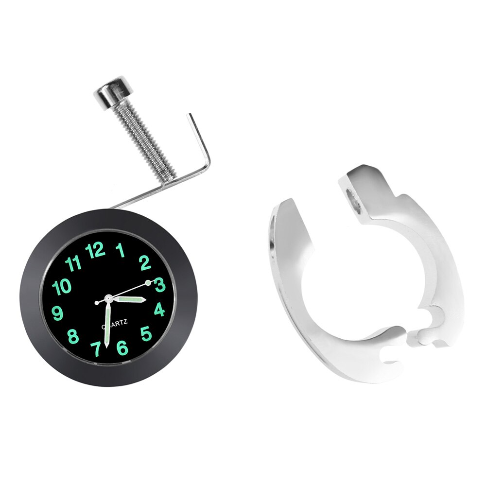 Waterproof Watch Clock Bicycle Motorcycle Handlebar Black/Silver Clock Quartz Watch For Davidson Harley Honda Yamaha Kawasaki