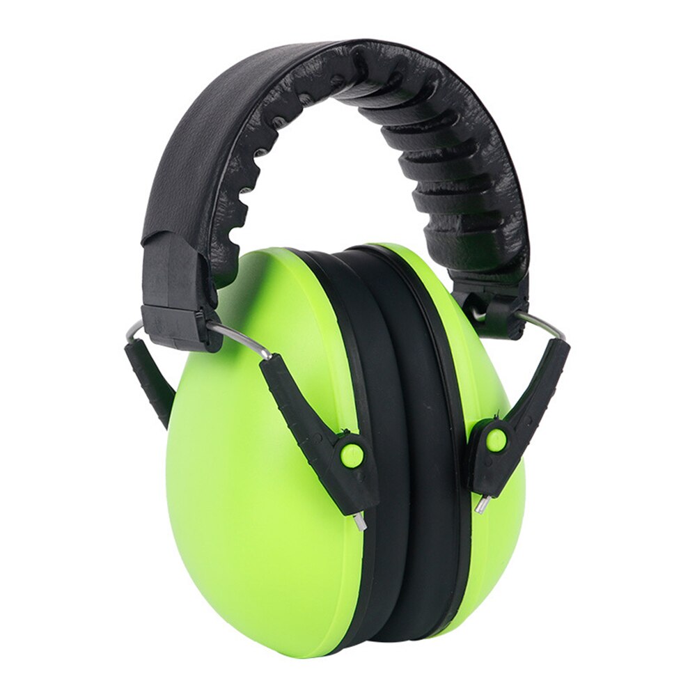 Baby Earmuffs Adjustable Ear Muffs Noise Reduction Hearing Protector Toddler Soft Infant: Green