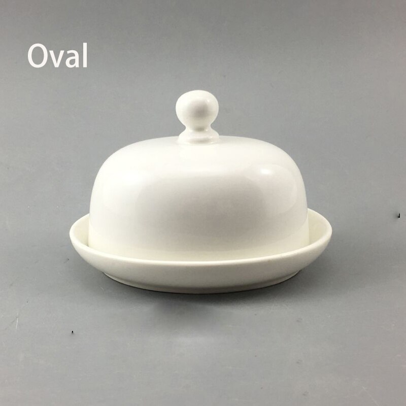 Porcelain Butter Dish with Lid Butter keeper, wide Perfect for East/West Butter: style 1