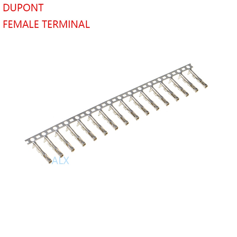 200 Stuks Dupont Riet Dupont Behuizing Vrouwelijke Terminal Voor 2.54 Mm Toonhoogte Dupont Connector Voor Jumper Wire Kabel Pins Crimp