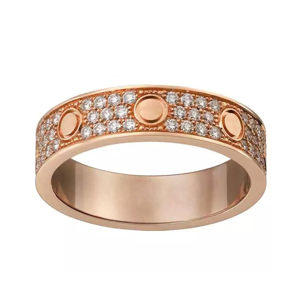 Horizontale schroef cz liefdesringen voor vrouwen mannen kubieke zirkonia ring trouwringen aneis anel bague