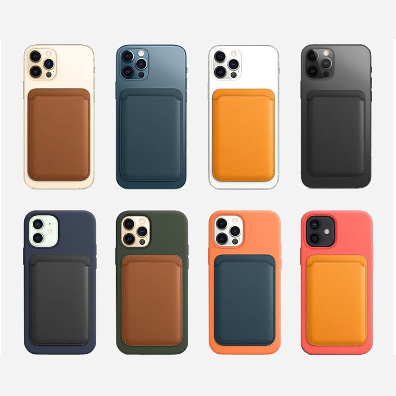 Mobile Phone PU Leather Card Case Strong Magnetic Card Holder for Cell Phone ENA88