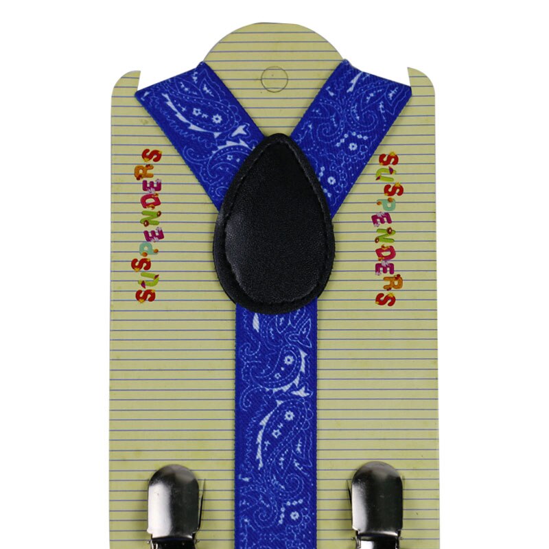 2.5cm brede sorte hvide børn baby drenge jakkesæt elastiske seler strop justerbare seler paisley seler børn