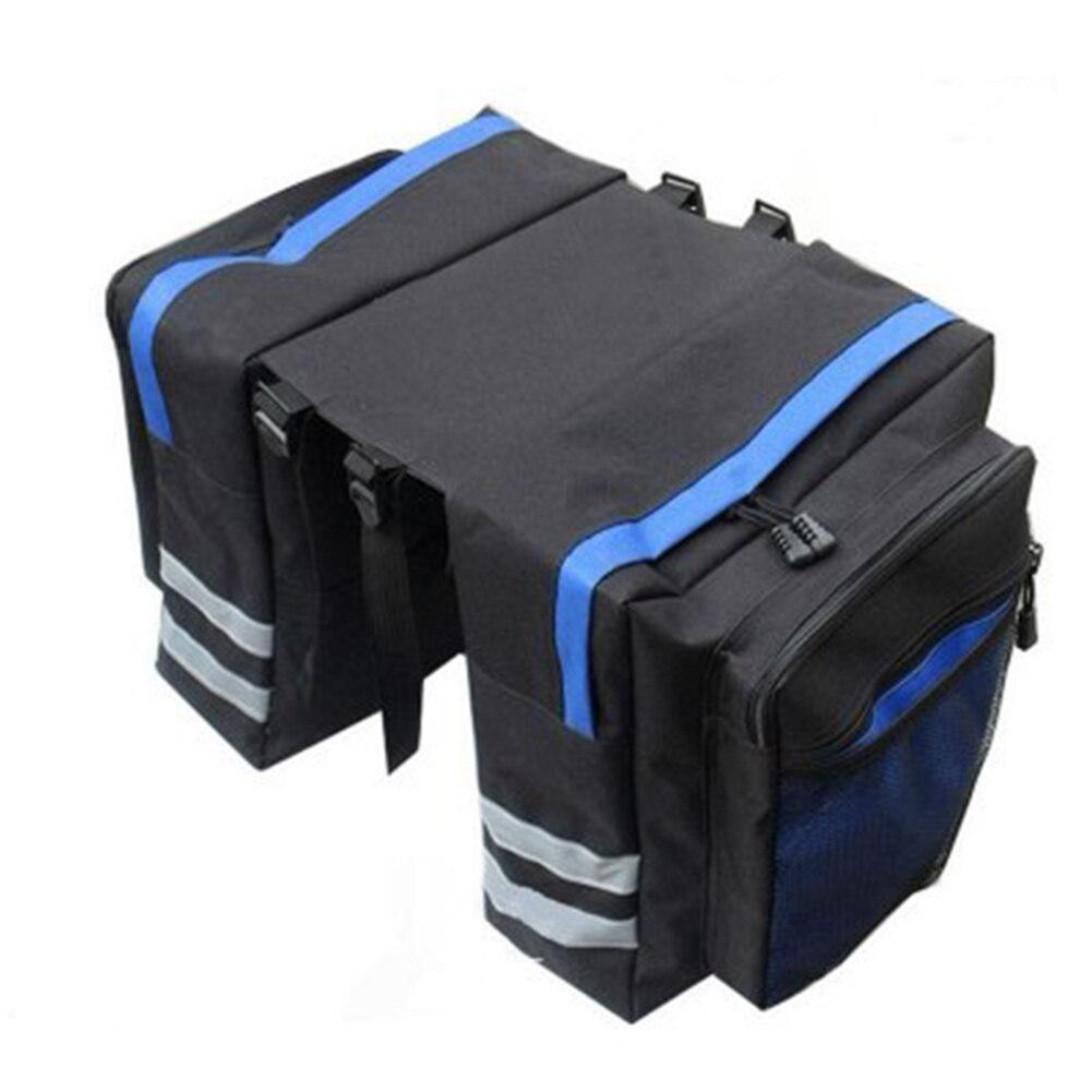 Achterzitje opbergruimte praktische mountainbike bagagedrager tas waterdichte fietstas zadel duurzaam reizen: Blauw