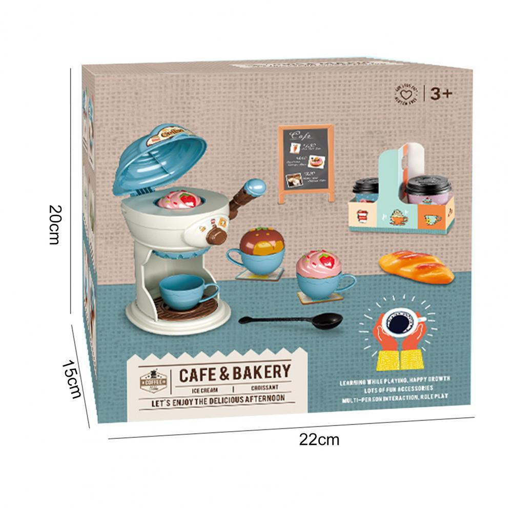 1 zestaw zabawka robić odgrywania ról zabawa symulacja 3D modelowanie plastikowa kawa przekąska zabawka robić udawania w gospodarstwie domowym