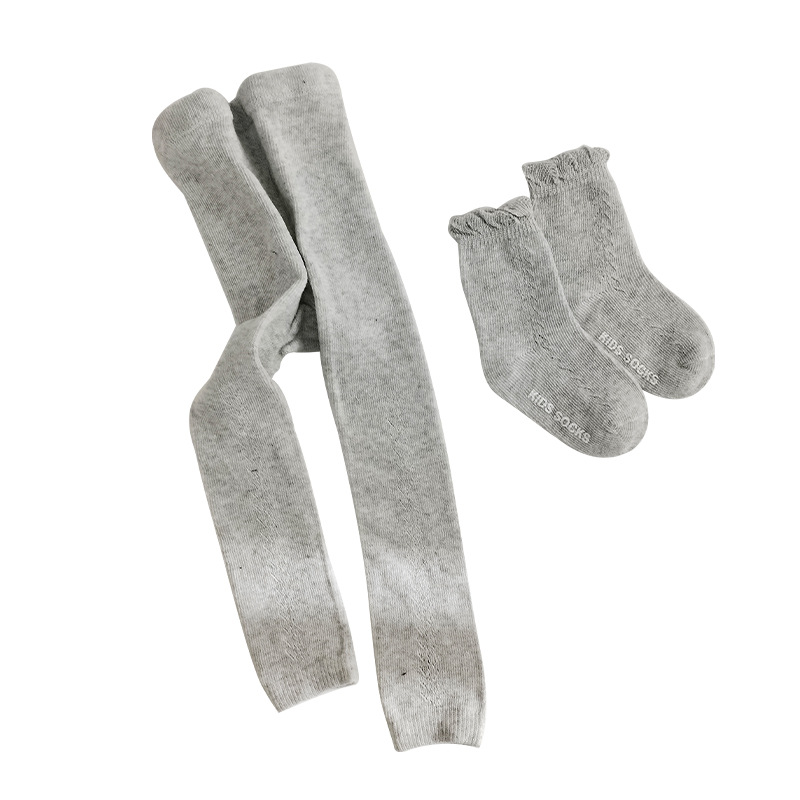 Leggings + calzini per bambini per bambini Set pantaloni per bambina per bambini primavera estate nuovo cotone morbido Mesh traspirante Leggings per bambino