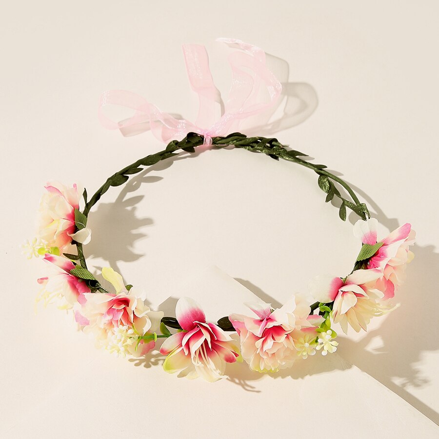 Corona pequeña de flores de girasol para niña, diadema para niña, accesorios para el cabello, tocado para mujer, guirnalda Floral, tocado nupcial: 10