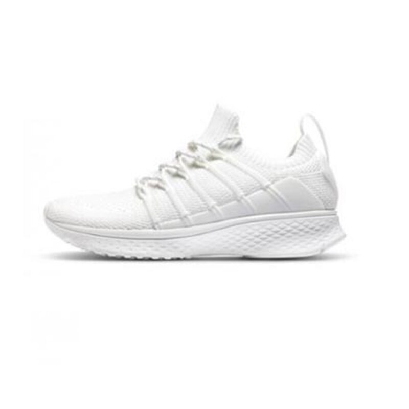 Original Xiaomi Mijia Shoes Sneaker 2 Sports Running breathable Uni-moulding Techinique Elastic Knitting Vamp for Men Outdoor: White EUR 43