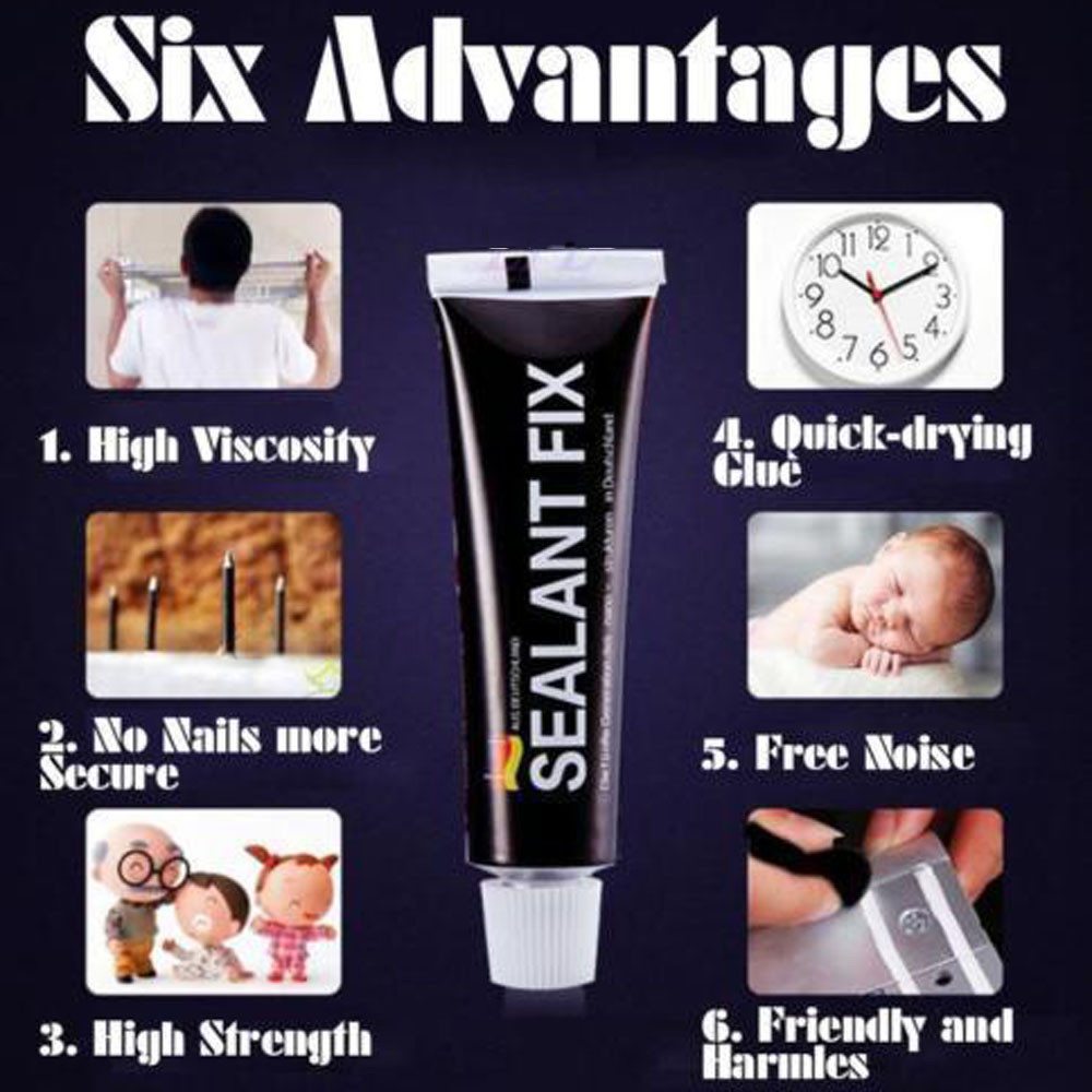 1 sztuk silne 6ml klej robić szkła silan polimerowy klej robić metalu uszczelniacz naprawić dla papeterii biżuteria szklana kryształ klej samoprzylepny # h