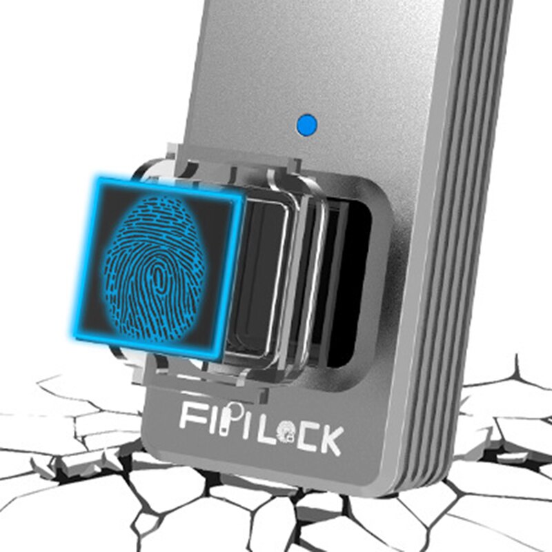 Fipilock FL-S2 Smart Lock Keyless Fingerprint Lock IP65 Waterproof Anti-Theft Security Padlock Door Luggage Case