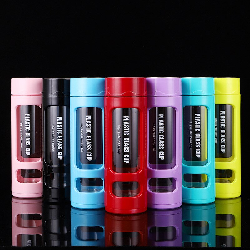 Factory Direct Sales Straight Glass Water Cup Anti-scalding Anti-fall Glass Tea Cup Bottles