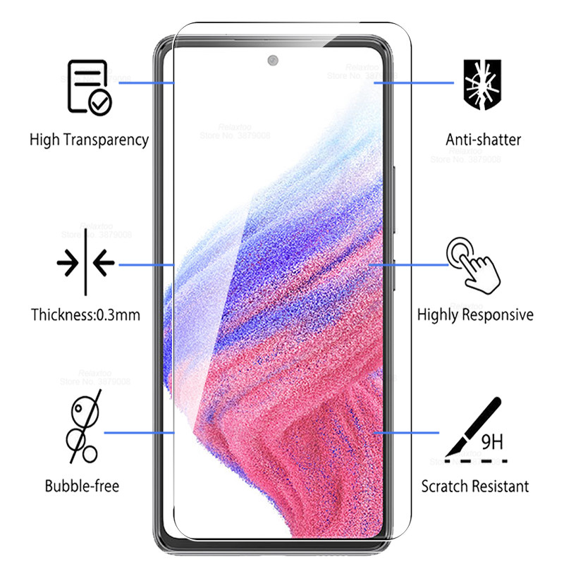 6in1 Kamera Objektiv Schutz Glas Für Samsung Galaxy A53 5G Gehärtetem Screen Protector Sumsung A53 EINE 53 6,5 zoll volle Abdeckung Film