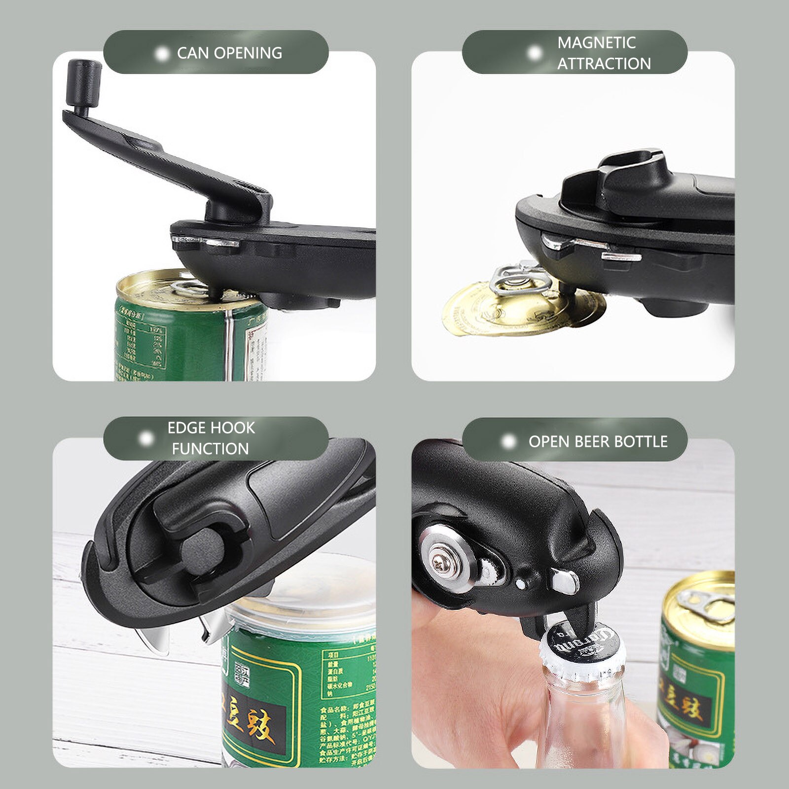 Electric Can Opener Can Open All Standard Size Practical Restaurant Party Home Can Opener Non Sharp Cans Automatic Restaurant