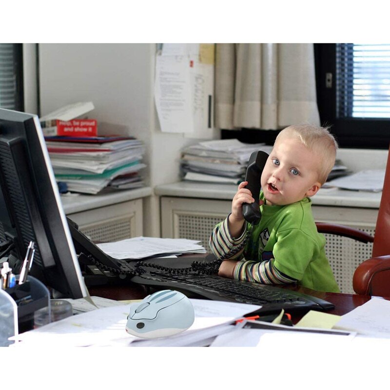 2.4Ghz Wireless Mouse Cute Hamster Shape Portable Mobile Optical 1200DPI USB Mice Cordless Mouse For PC Laptop