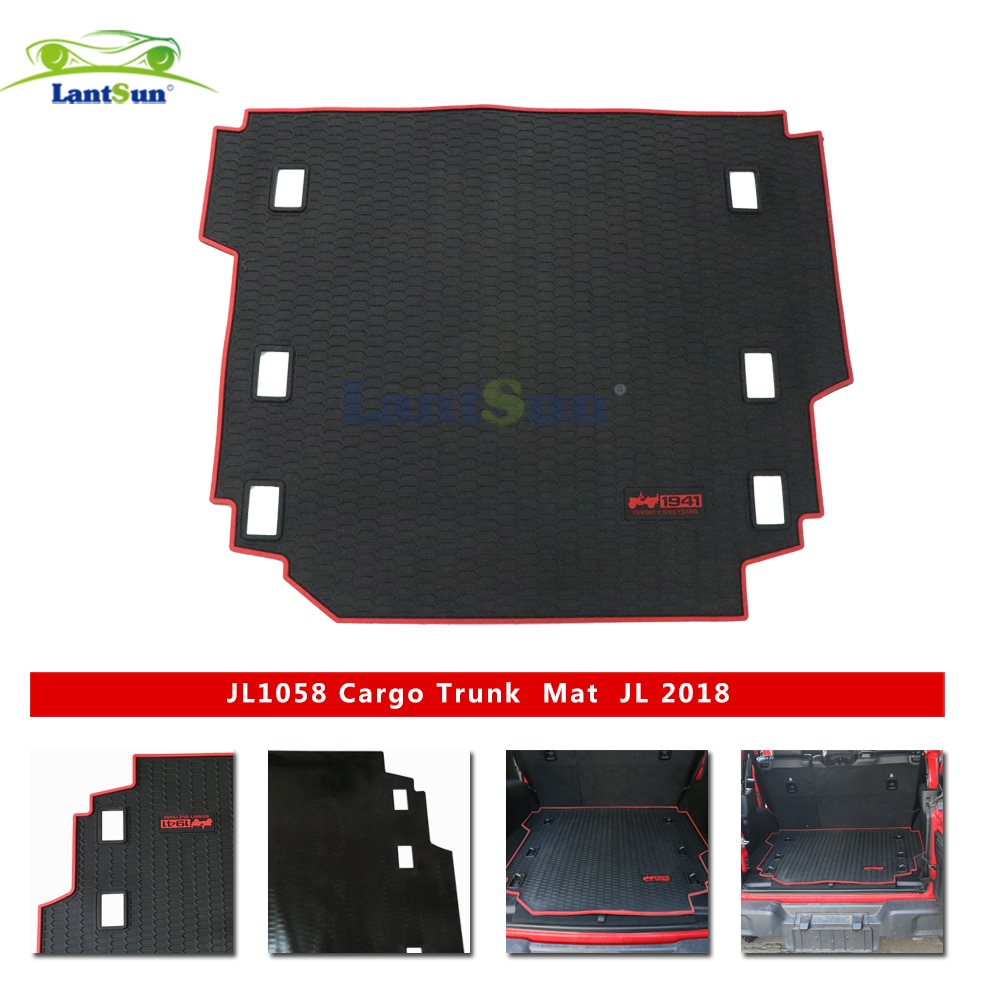 Sahara voiture tapis de sol pour jeep JL wrangler + 4 porte sahara voiture émulsion pied tapis Cargo Liner coffre coussinet Up style