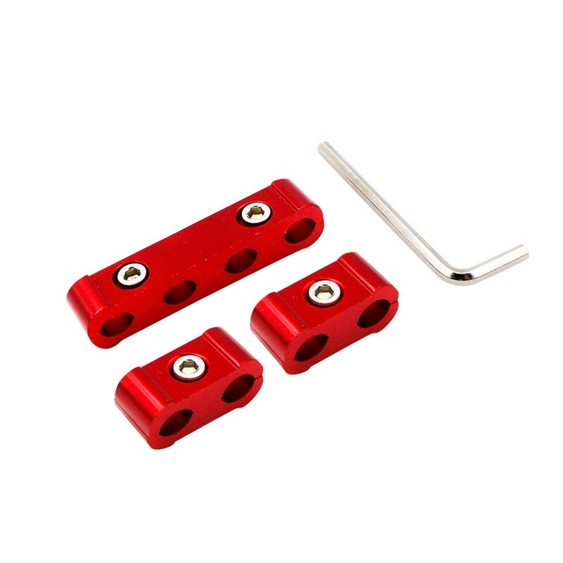 4Pcs/Set Car Spark Plug Electrical Wire Clamp Separator Line Ignition Cable Clip Auto Decoration 8MM/9MM/10MM Car Accesssories: Red