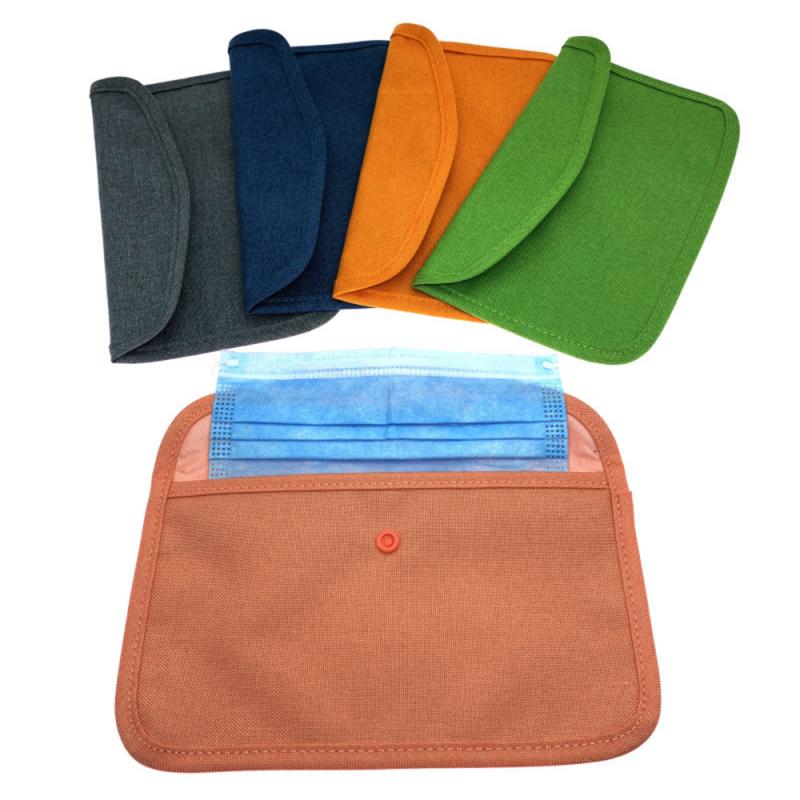 Double Layer With Mirror Mask Box Portable Face Mask Case Storage Organizer Dustproof Mask Organization Holder Case Boxes