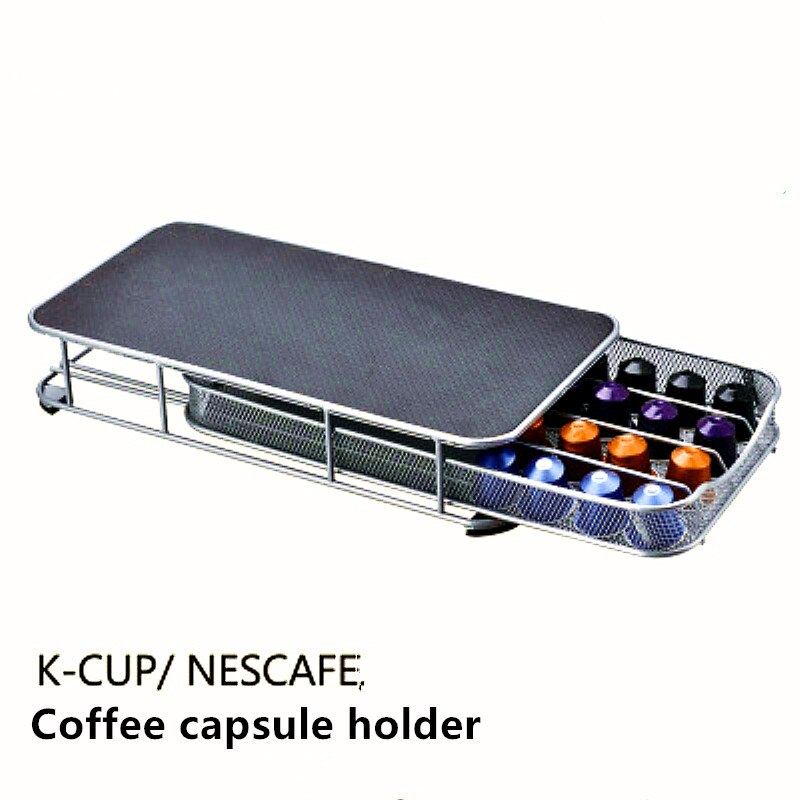 Kaffeholder opbevaringsskuffe kaffekapsler til 40 stk nespresso kapsler