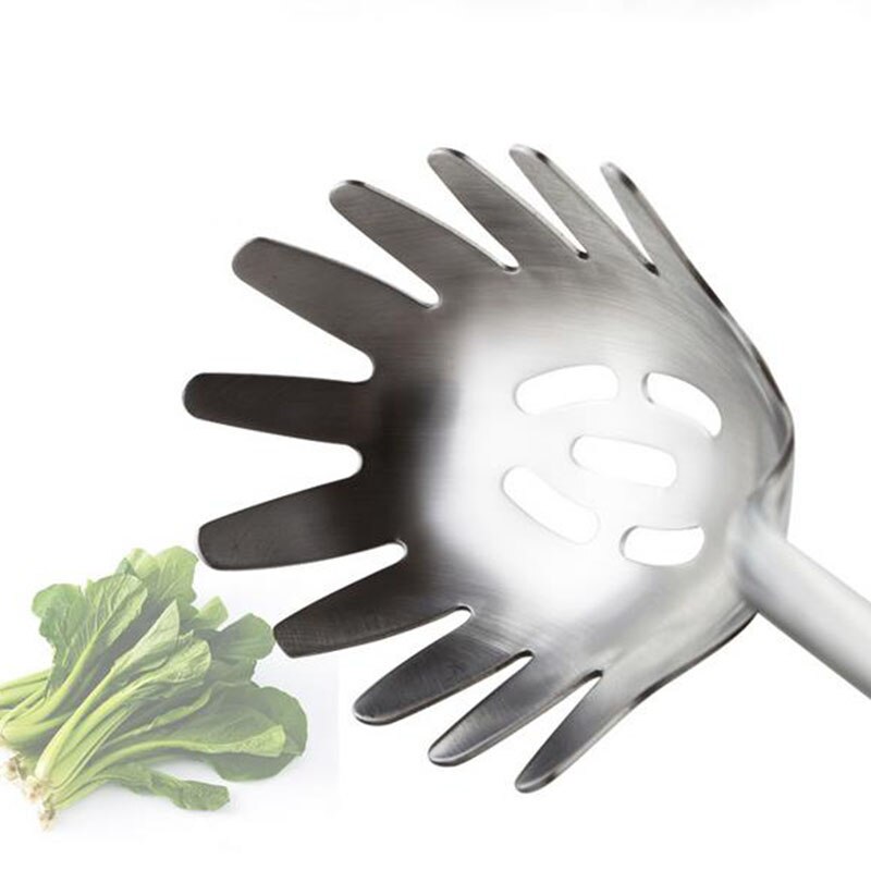 Cuillère à Spaghetti fourchette en acier inoxydable | Ustensile à spaghetti, fourchette à spatule fendue, fourchette à Spaghetti égouttoir à pâtes, cuillères en acier inoxydable, ustensiles de cuisine, outils de cuisine