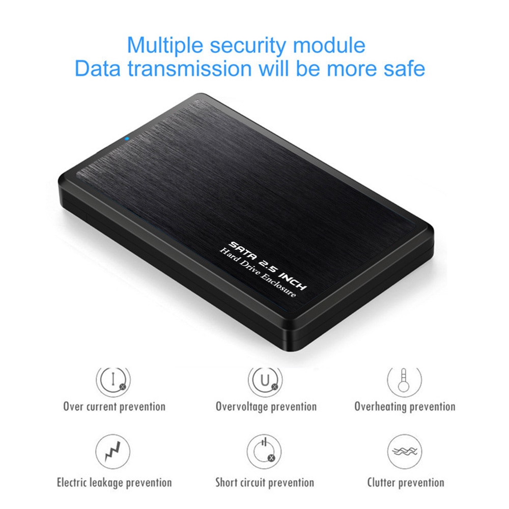 Usb gadgets usb 3.0 harddisk boks til 2.5 tommer hdd kabinet kabinet metal ekstern opbevaring boks harddisk disk bokse