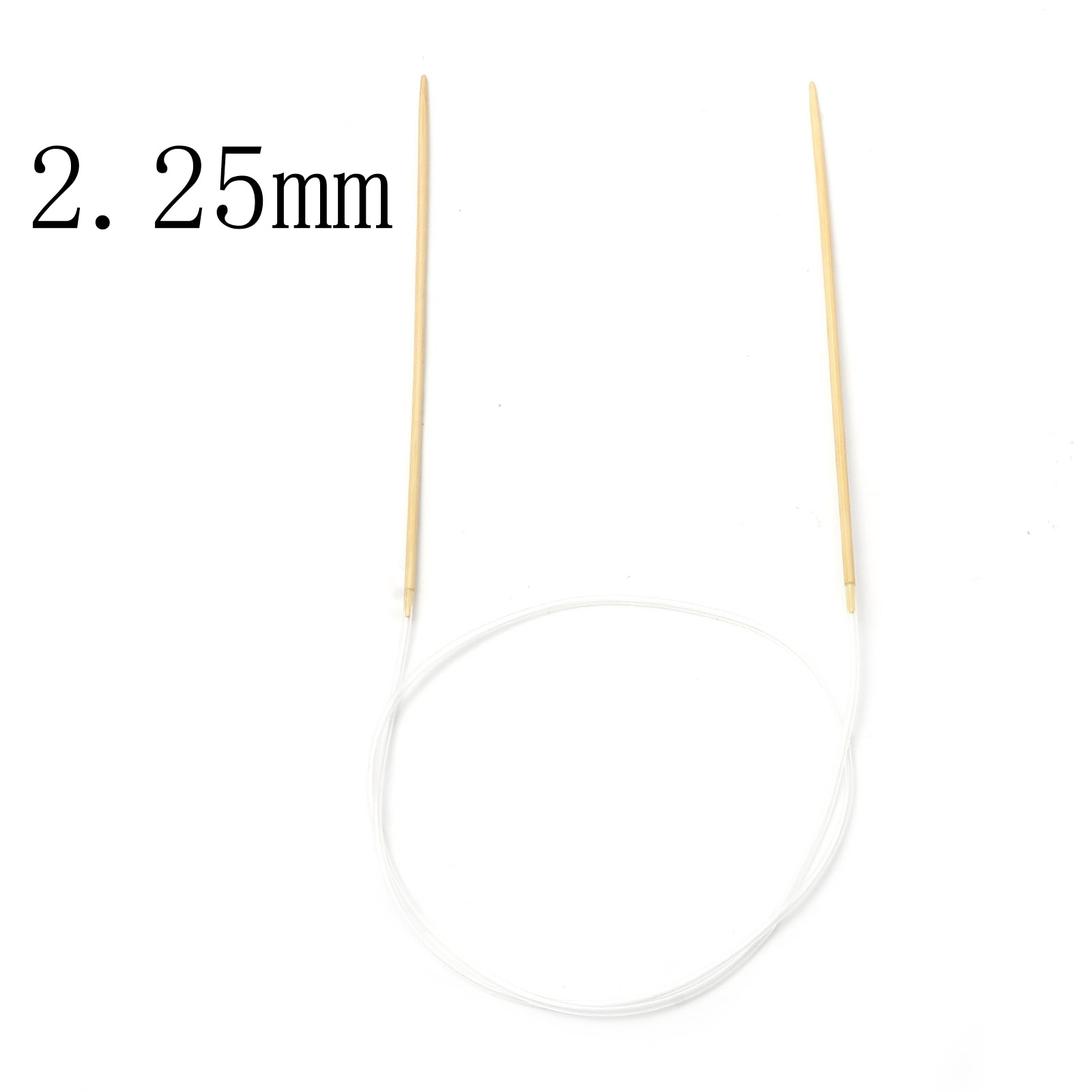 2mm-10mm Bamboo Plastic Circular Knitting Needles Beige Crochet Needles Pins Needle Craft Tools DIY Sewing Tools,80cm Long,1PC: 6mm / Dark Grey