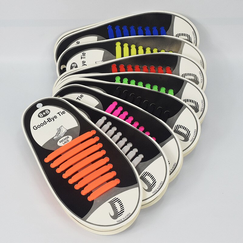 Schoenen accessoires elastische siliconen veters elastische schoenveters luie siliconen veters geen strik rubberen veters