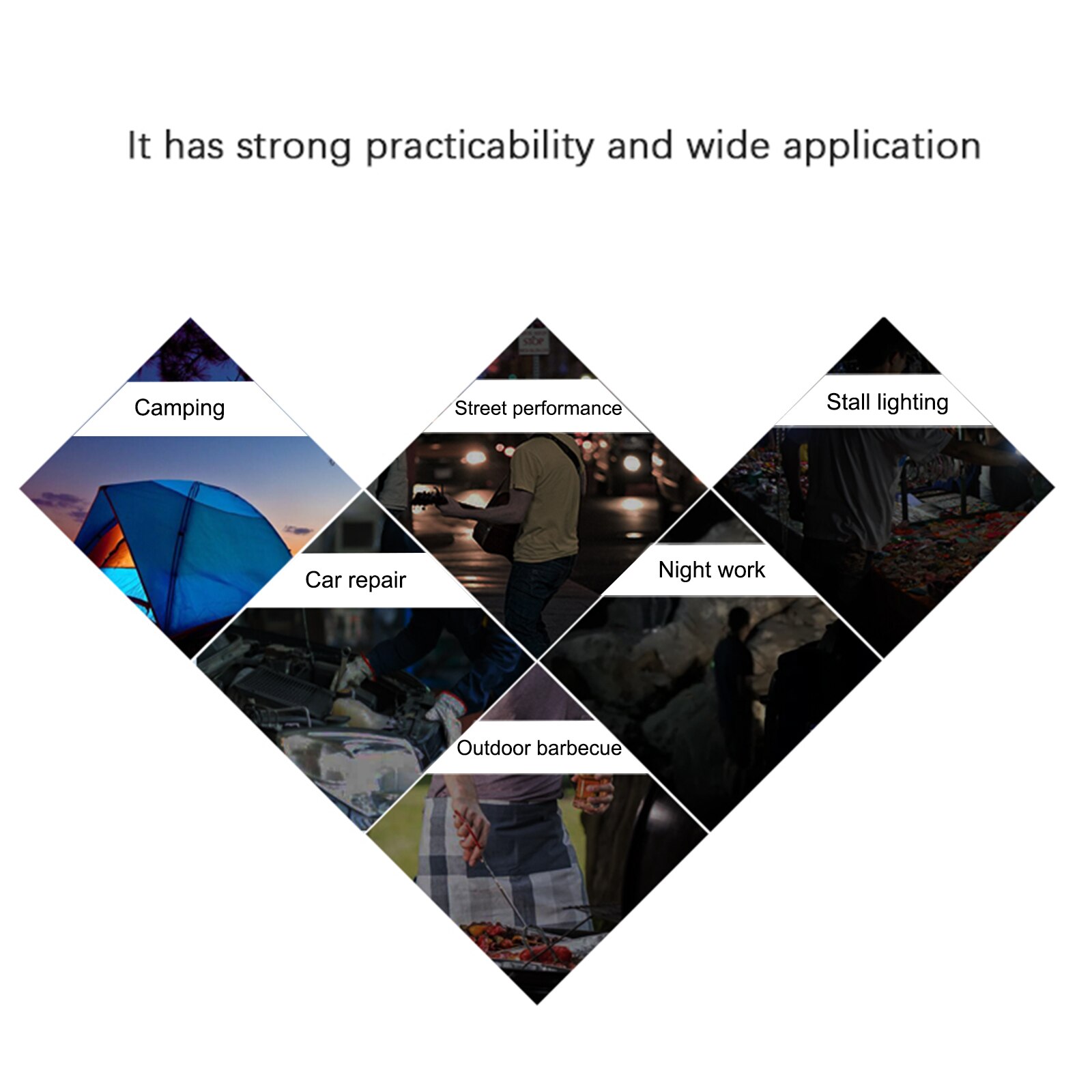 Outdoor Sports LED Work Light Outdoor Work Light With Bracket Black 5V With Tripod Outdoor Lighting 18W 5V 1.5A Mountain Camping