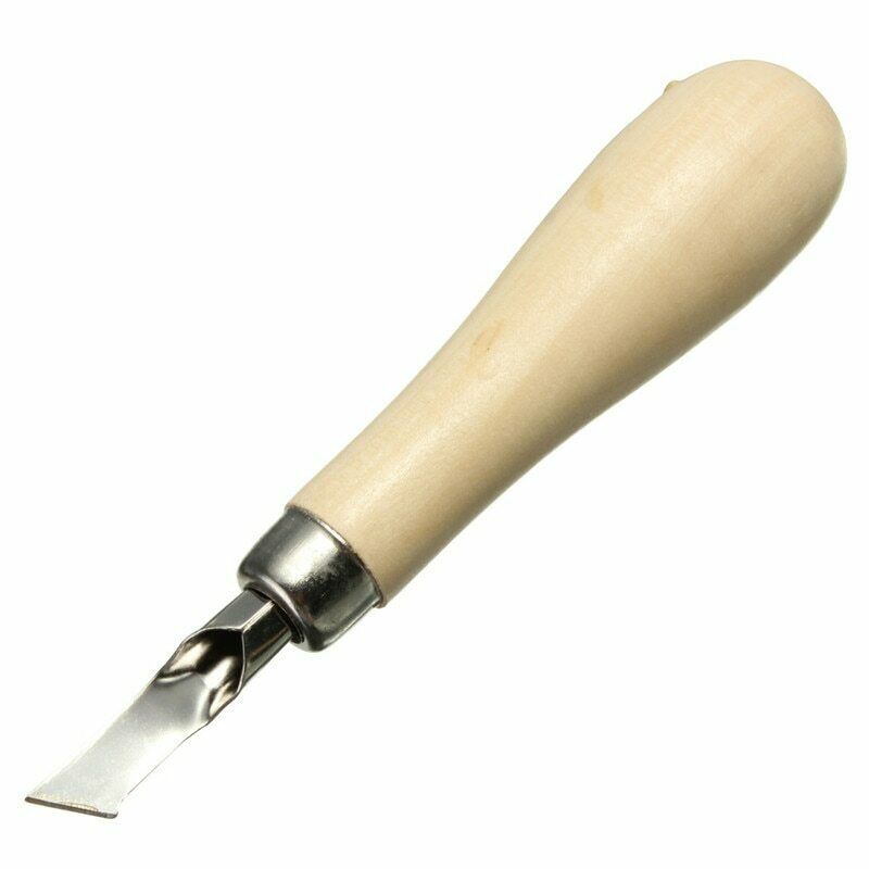 Lino Block Cutting Rubber Stamp Carving Tools with 5 Blades Bits for Print Making DIY Sculpture SCVD889