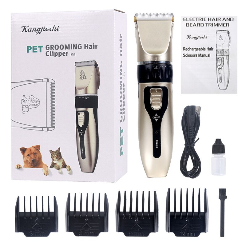 Huisdier Tondeuse Set Upgrade Vier-In-een Hond Haar Scheerapparaat High-Power Huisdier Haar Trimmen Haar clipper Hond Grooming Tondeuse: B