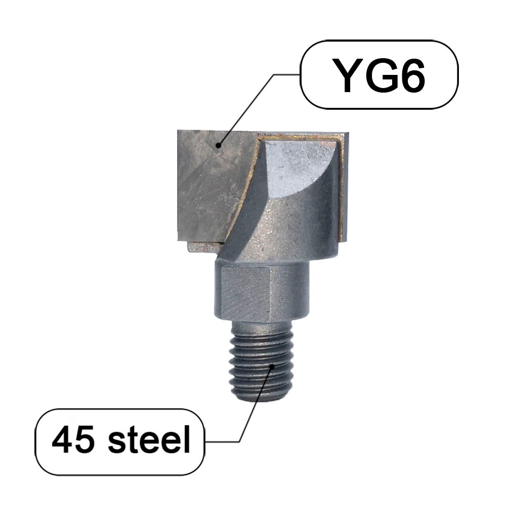 10mm Screw Thread Shank CNC Woodworking Milling Cutter Flat End Mills Carpentry Tools Cleaning Bottom Wood Slotted Router Bit