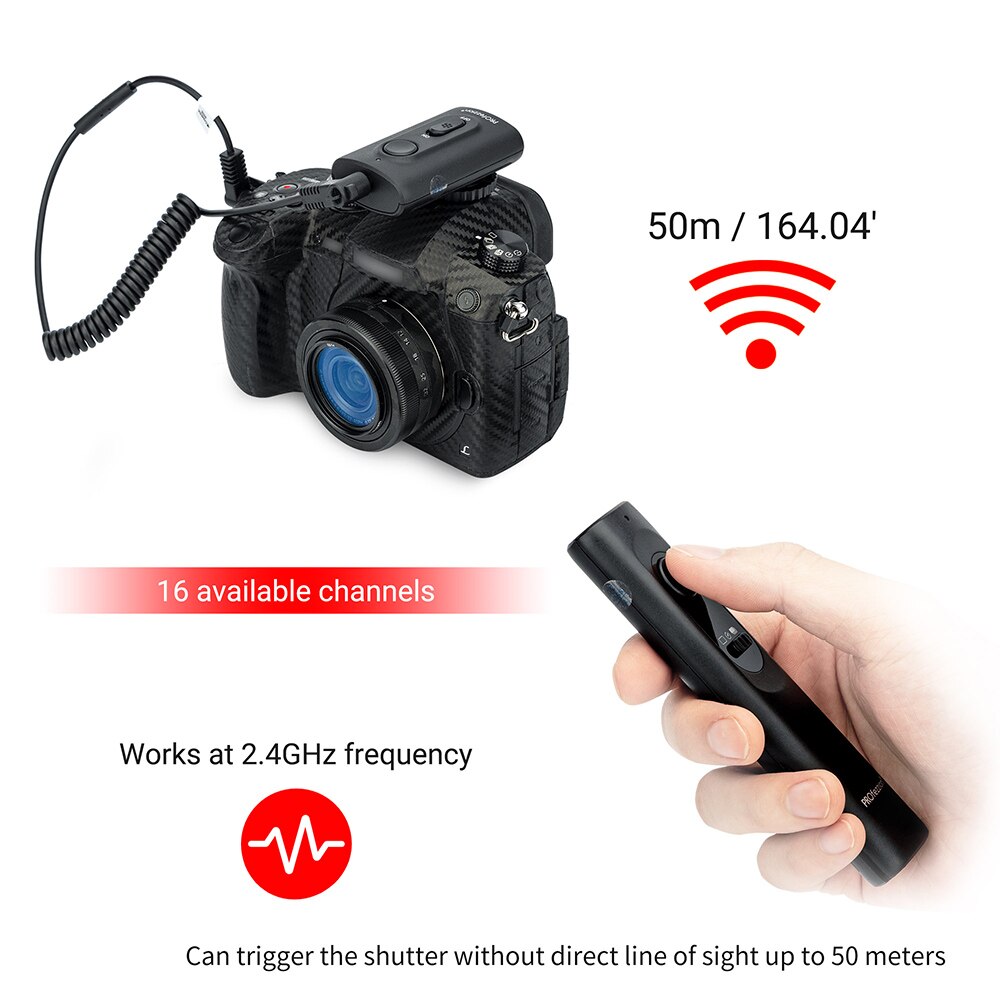 Wireless Remote Control Shutter Release for Panasonic GH5 GH4 GH3 GF1 GX8 GX7 G10 G9 G7 G6 S5 S1H S1R S1 Replace DMW-RS1/RSL1