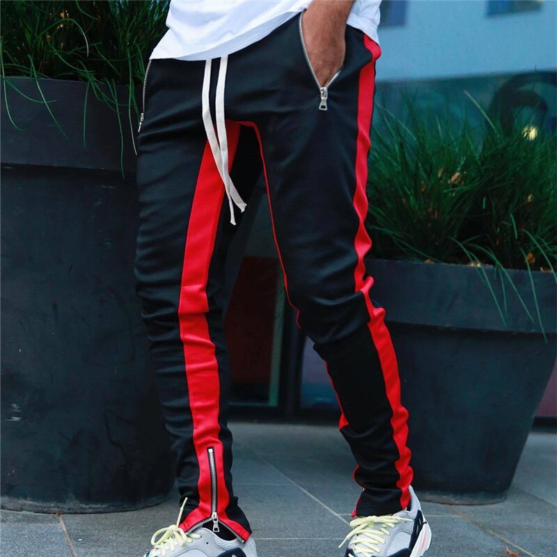 Mens Joggers Casual Pants Fitness Men Sportswear Tracksuit Bottoms Skinny Sweatpants Trousers Black Gyms Jogger Track Pants