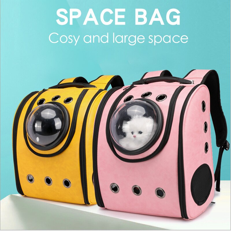pet puppy cat bag pet space capsule dog travel carrier space leather capsule pet dog carrier backpack sports outdo