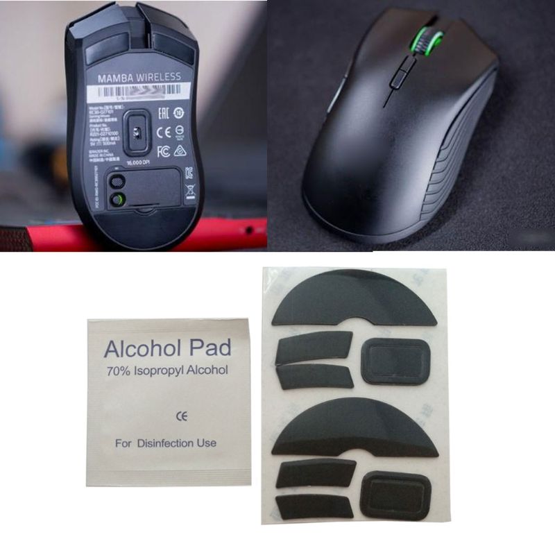 2 pièces 0.6mm épaisseur remplacer souris pieds souris patins pour Razer Mamba souris de jeu sans fil