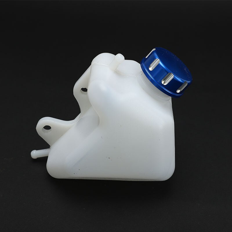 Motorcycle Plastic Water Coolant Reservoir Tank CNC Caps KLX 250 KLX250Coolant Reservoir Tank Radiator Overflow for Kawasaki: Blue