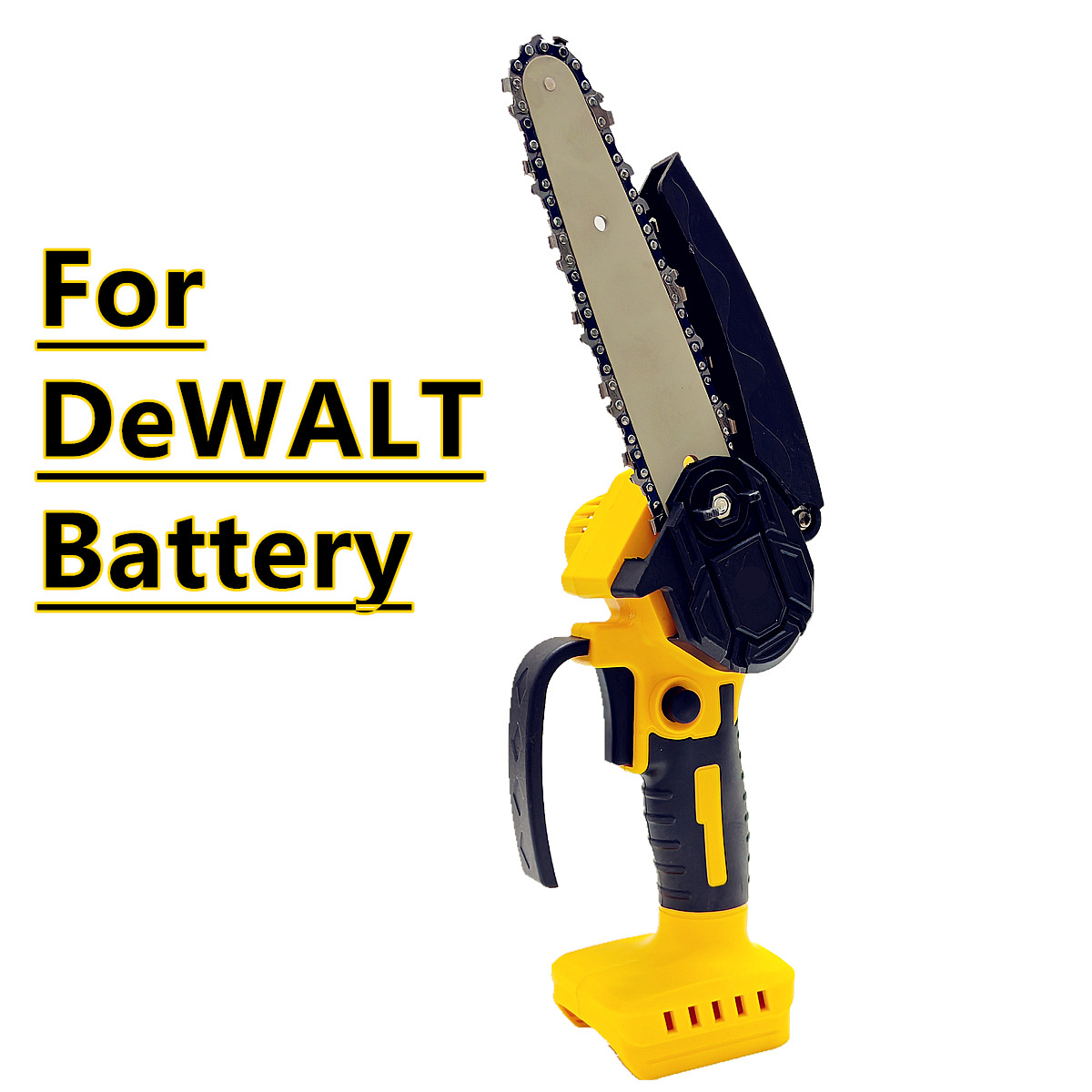 Fit For DeWALT 18V 20V Battery Cordless Chainsaw Mini Electric Chain Saw 6 Inch Woodworking Garden Logging Power Tools: Default Title