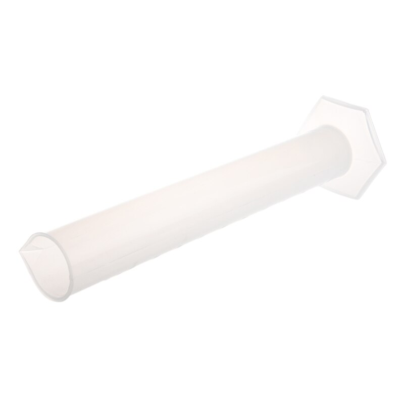 Lab Set 500mL Capacity Clear White Plastic Graduated Cylinder