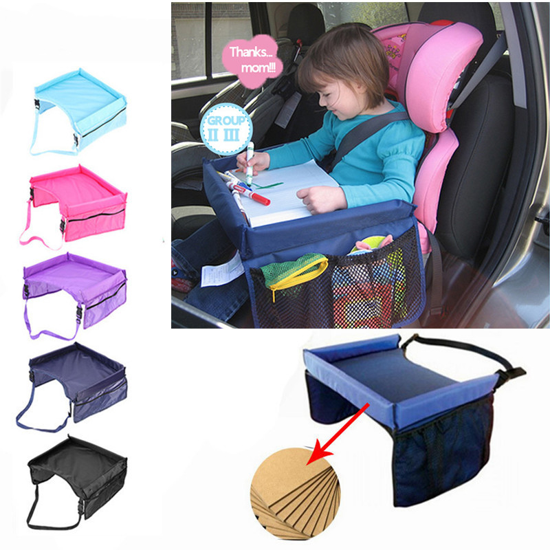 Baby Car Safety Seat Child Protection Tray Stroller Playpen Waterproof Portable Toy Table Kids Car Chair Food Rack for Babies