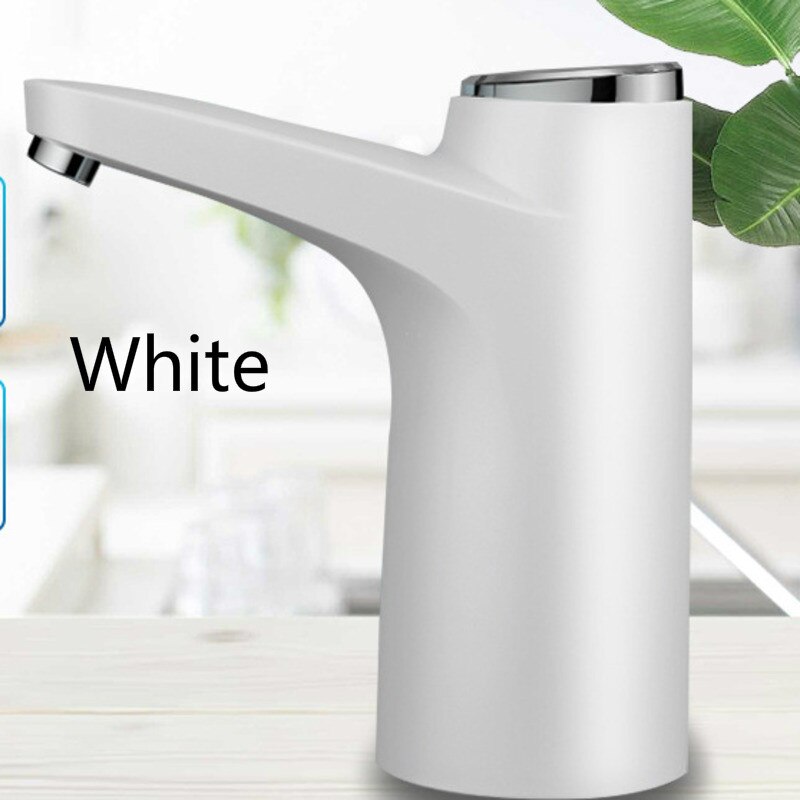 Fles Tap Dispenser Elektrische Water Dispenser Huishoudelijke Intelligente Oplaadbare Water Dispenser Automatische Water Dispenser: White 4