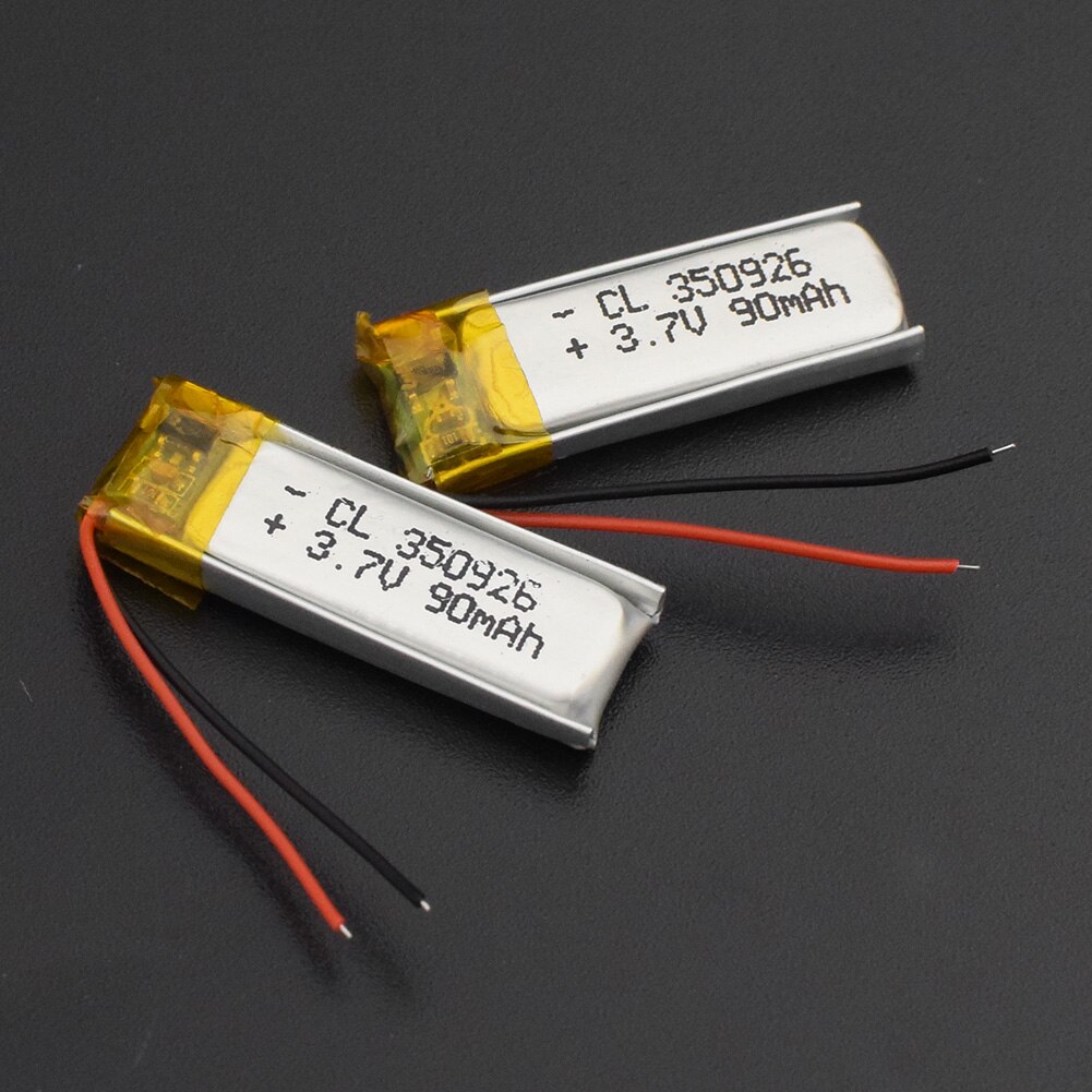 3,7 V 90mAh 350926 Lithium-Polymer Li-Po li ionen Akku Lipo zellen Für MP3 MP4 GPS bluetooth kopfhörer lautsprecher