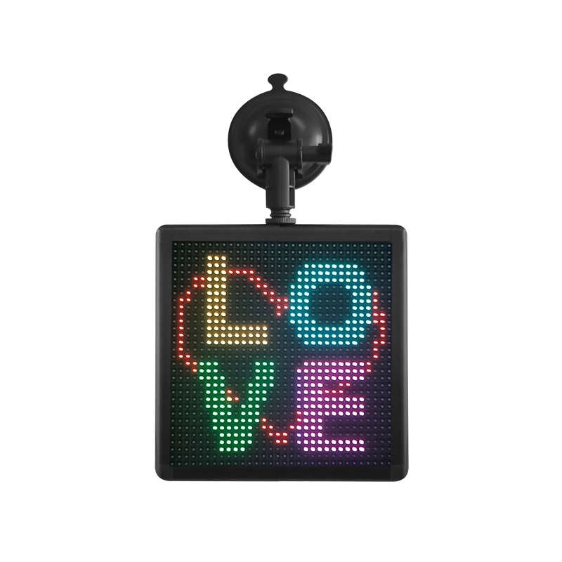 Bluetooth APP Control Car Emoticon Screen 32*32 dots Square LED Car Rear Window Display Digital Funny DIY GIF graffiti led board