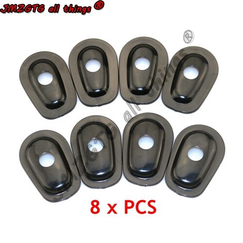Luz de indicación de la motocicleta, adaptadores para KAWASAKI ER6N ER6F ZRX1200 KLE 500 KLR 650, espaciadores de adaptador de indicador de intermitentes: 8pcs