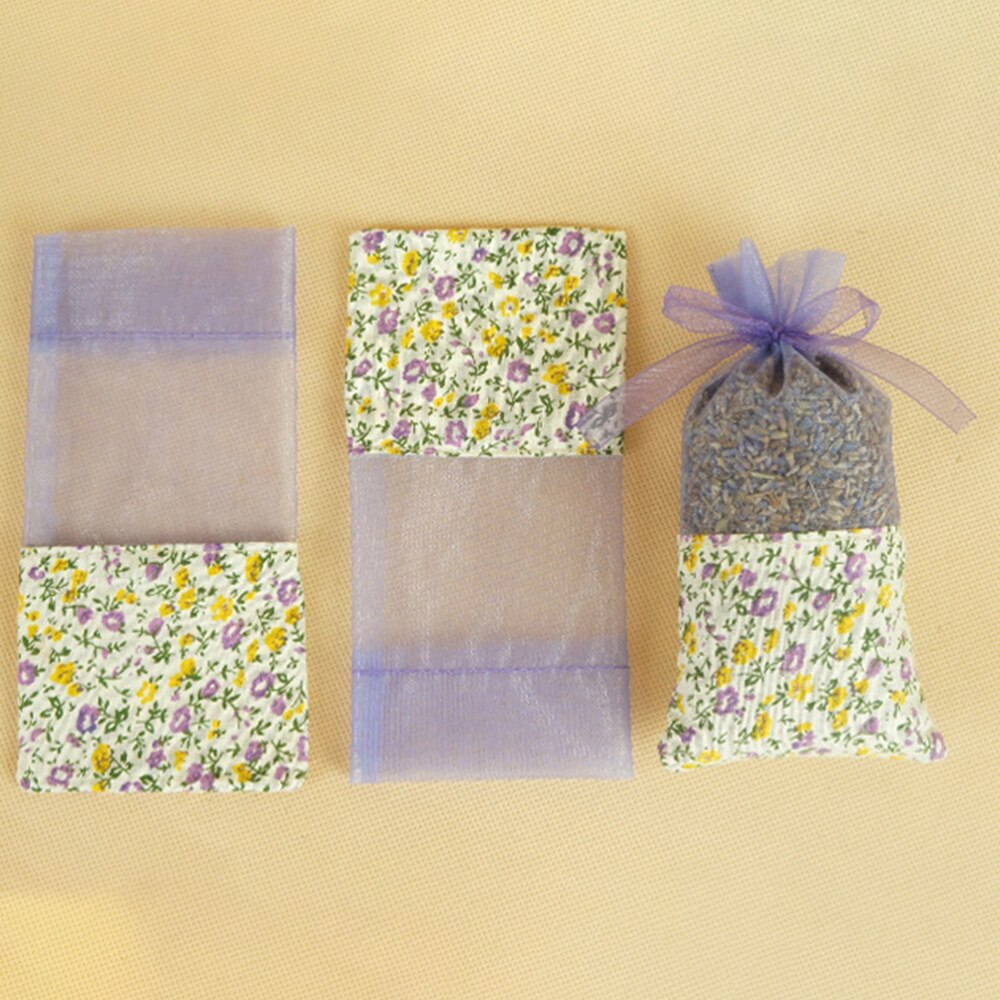 Lavendelzakjes lege bloemen bedrukte zakjes met trekkoord geurzakjes voor ontspannend slapen